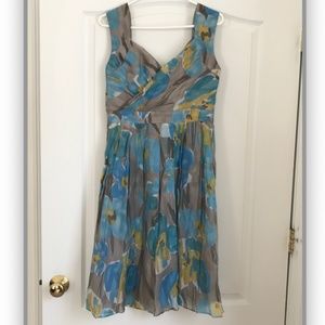 Adrianna Papell Watercolor Floral Fit & Flare size 8